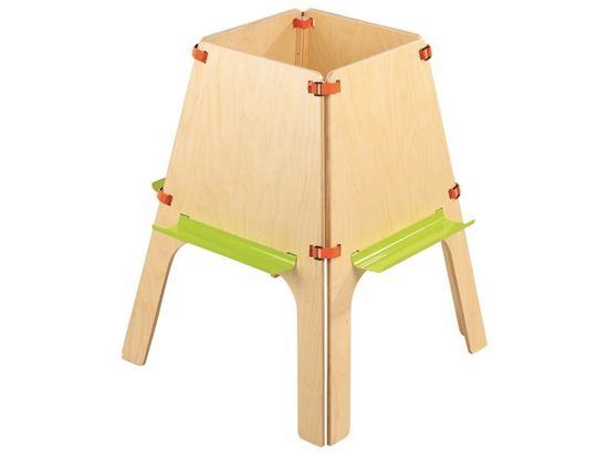 Image sur 41908016 CHEVALET Poly pour 4 enfants NATUREL   