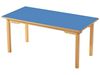 Image sur 42090002 TABLES PLATEAU STRATIFIÉ PIÉTEMENT BOIS BLEU      