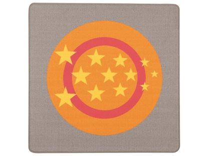 Image de 42337007 TAPIS Hip Hop TAPIS ÉTOILES HIP HOP ORANGE    