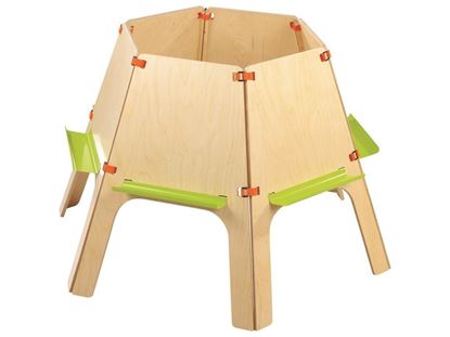 Image de 42353016 CHEVALET Poly pour 6 enfants NATUREL   