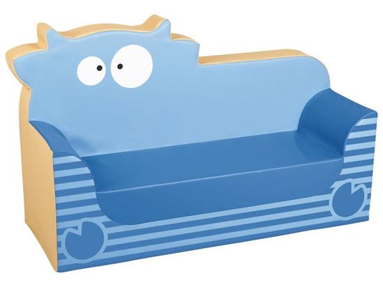 Image sur 44866002 BANQUETTE Hauteur d'assise 25 cm Vache BLEU      