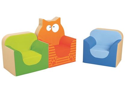 Image de 44977007 KIT FAUTEUIL Club Le petit salon Chat ORANGE    