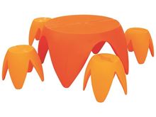Image sur 45132169 TABLE + 4 TABOURETS Flora T2 VERT / VER
