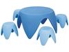 Image sur 45133059 TABLE + 4 TABOURETS Flora T1 BLEU/BLEU 