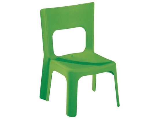 Image sur 45318007 CHAISE EMPILABLE Lou Petite taille entre T0 et T1 (hauteur d'assise : 24,5 cm) ORANGE