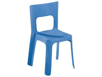 Image de 45322002 CHAISE EMPILABLE Lou Grande taille T3 (hauteur d'assise : 35 cm) BLEU