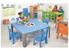 Image sur 45328002 MAXI LOT TABLE D'ACTIVITÉS CARRÉE Lou petite taille BLEU      