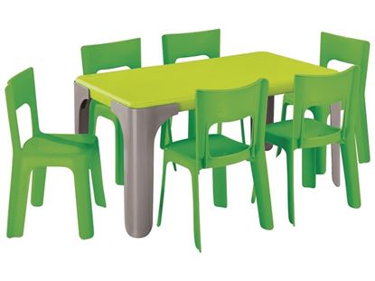 Image de 45329008 MAXI LOT TABLE D'ACTIVITÉS RECTANGULAIRE Lou petite taille VERT      