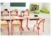 Image sur 45358011 CHAISE MÉTALLIQUE À DOSSIER PROTÉGÉ T3 ROUGE     