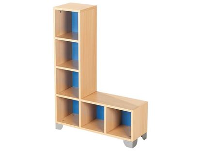 Image de 45493002 MEUBLE VESTIAIRE À ÉTAGÈRES Zip Zap Avec casiers BLEU      