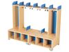 Image sur 45506002 VESTIAIRE DROIT Zip Zap Avec colonnes et casiers BLEU      