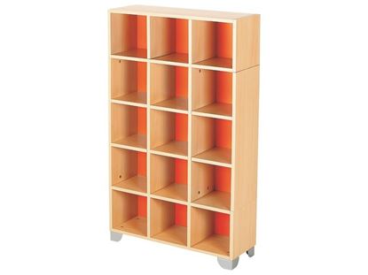 Image de 45508007 MEUBLE VESTIAIRE 15 CASES Zip Zap ORANGE    