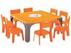 Image sur 45527007 MAXI LOT TABLE D'ACTIVITÉS CARRÉE Lou grande taille ORANGE    