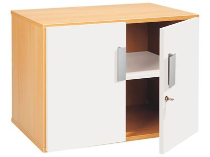 Image de 45739037 MEUBLES PORTES BATTANTES H. 51 cm 2 portes, 1 étagère VERT CLAIR