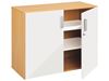 Image sur 45746001 MEUBLE À PORTES BATTANTES H. 81 cm 2 portes, 2 étagères BLANC     