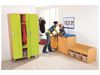 Image sur 45755037 MEUBLE à grandes portes H. 162 cm 3 étagères VERT CLAIR