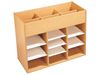 Image sur 45882001 MEUBLE DOUBLE ACCÈS H.81cm,  8 étagères BLANC     
