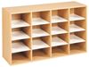 Image sur 45883001 MEUBLE QUADRUPLE H.81 cm, 12 étagères BLANC     