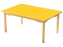 Image sur 46082002 TABLES À PLATEAU STRATIFIÉ PIÉTEMENT BOIS 80 X 120 BLEU      