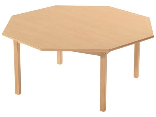 Image sur 46095106 TABLES À PLATEAU STRATIFIÉ PIÉTEMENT BOIS JAUNE     