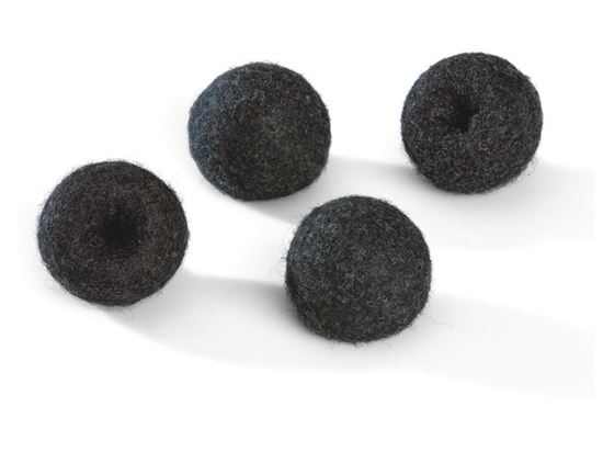 Image sur 46206017 LOT DE 4 PATINS ANTIBRUIT pour chaise pour pieds Ø 20-27 mm NOIR      