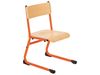 Image sur 47814011 CHAISE MÉTALLIQUE APPUI SUR TABLE RÉGLABLE T3 à T6 ROUGE     