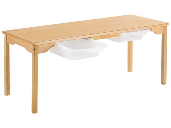 Image sur 48330037 Tables stratifiés avec 2 bacs T2 VERT CLAIR