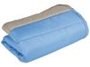 Image sur 48724152 HOUSSE POUF CARRE Cocoon GRIS / BLE