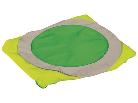 Image sur 49185176 HOUSSE COUSSIN CALIN 6 Cocoon GRIS/VERT 