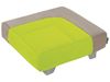 Image sur 49319152 POUFS COCOON POUF CARRE FERME Cocoon + GRIS / BLE