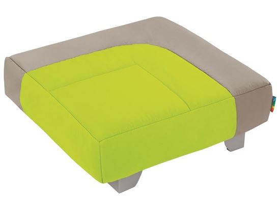 Image sur 49319152 POUFS COCOON POUF CARRE FERME Cocoon + GRIS / BLE