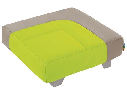 Image de 49319176 POUFS COCOON POUF CARRE FERME Cocoon + GRIS/VERT 