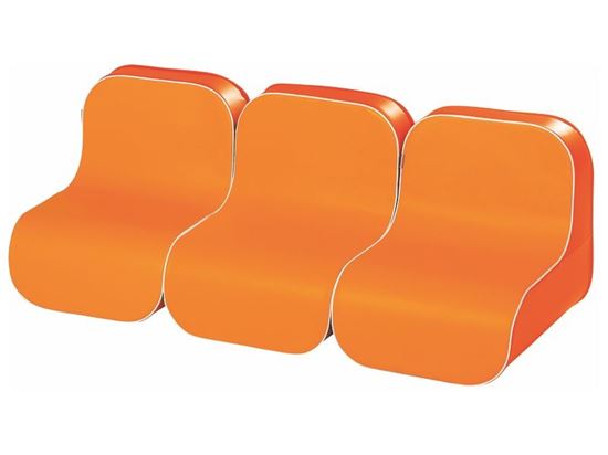 Image sur 49688168 KIT 3 CHAUFFEUSES Tic Tac ORANGE / O
