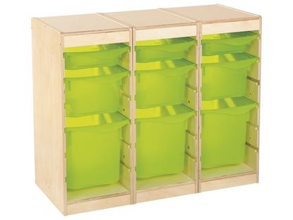 Image de 49835002 MEUBLE 9 bacs BLEU      