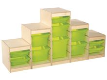 Image sur 49838014 PYRAMIDE 11 bacs JAUNE     
