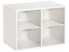 Image sur 49849001 MEUBLE DOUBLE H: 51 CM 2 tablettes BLANC     