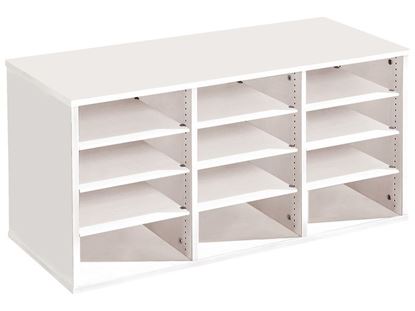 Image de 49855001 MEUBLE TRIPLE H: 51 cm 9 tablettes BLANC     