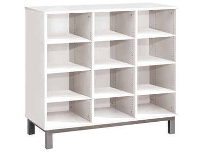 Image de 49859001 MEUBLE TRIPLE H: 81 cm 9 tablettes BLANC     