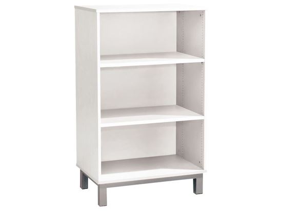 Image sur 49866001 MEUBLE DOUBLE H: 102 cm 2 étagères BLANC     