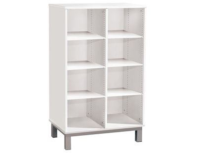 Image de 49867001 MEUBLE DOUBLE H: 102 cm 6 tablettes BLANC     