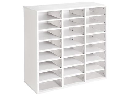 Image de 49869001 MEUBLE TRIPLE H: 102 cm 21 tablettes BLANC     