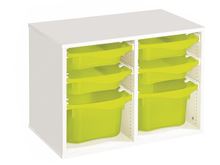 Image sur 49926014 MEUBLE DOUBLE H: 51 CM KIT Stop-bacs (6 bacs) JAUNE     