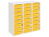 Image sur 49935014 MEUBLE TRIPLE H: 102 cm KIT Bacs posés (24 bacs) JAUNE     