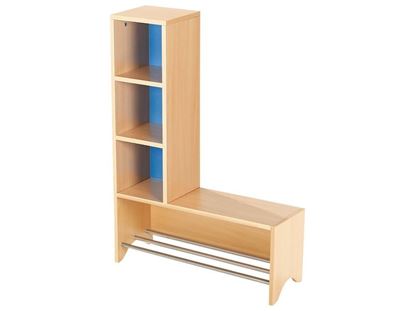 Image de 50019007 MEUBLE VESTIAIRE À ÉTAGÈRES Zip Zap Avec barres métalliques ORANGE    