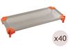 Image sur 50154007 COUCHETTE 40 couchettes L: 150 cm - l:60 cm - palette ORANGE    