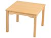 Image sur 50523016 TABLE PLATEAU MÉLAMINÉ PIÉTEMENT BOIS 60x60 T0 NATUREL   