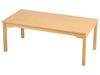 Image sur 50532016 TABLE PLATEAU MÉLAMINÉ PIÉTEMENT BOIS 120x60 T6 NATUREL   