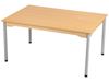 Image sur 50575006 TABLE PLATEAU MÉLAMINÉ PIÉTEMENT MÉTAL 120x80 T5 GRIS      