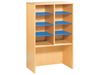 Image sur 62184037 MEUBLE OUVERT POUR COFFRE H. 118 cm 6 tablettes VERT CLAIR