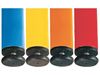 Image sur 66859007 TABLE PLATEAU STRATIFIE NATUREL - PIETEMENT EN METAL ORANGE    